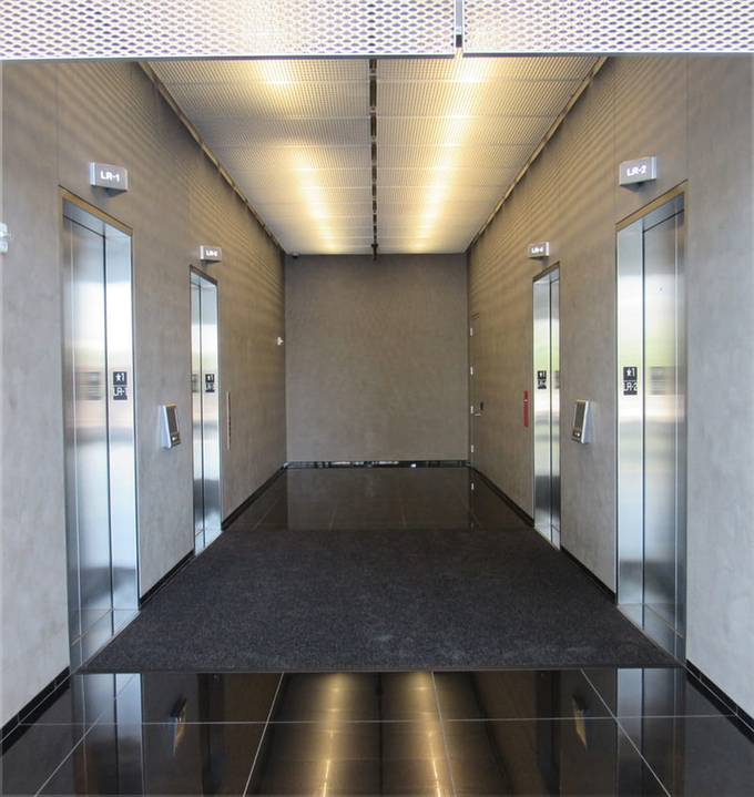 Spatulata plaster elevator lobby at Reston Building 1