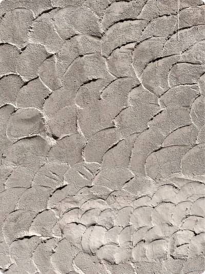 Scalloped plaster scales