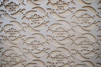 Hairline-cracked beige plaster