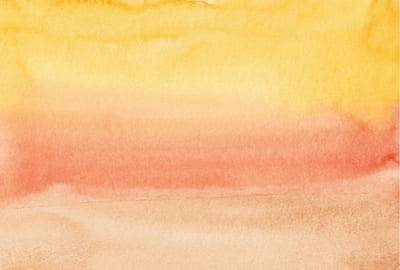 Wash of yellow into coral